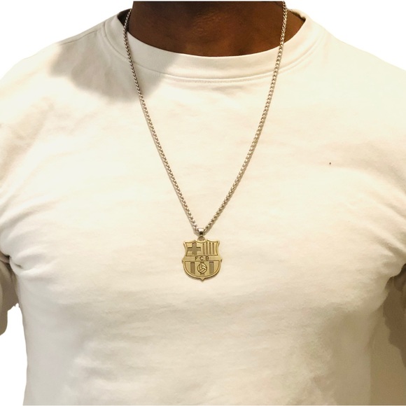 FC Barcelona Necklace- Soccer Pendant - Picture 6 of 9